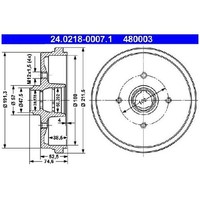 2X Bremstrommel Hinten FüR Seat Arosa 6H 1.0 1.4 1.7 97 Bis 04 ATE CR ANV