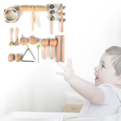 10Pcs Hand Percussion Instrument for Children Preschool Educational Learning Set