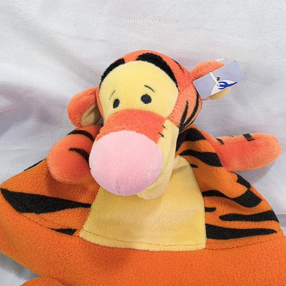Disney Store Tigger Sombrero Mitón Set Infantil Pequeño 6-12 Meses Vellón Nuevo Foto 2 de 4