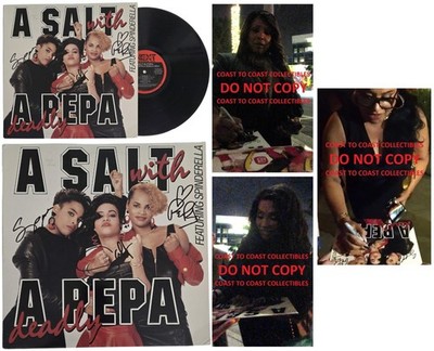 Salt-N-Pepa Signed Deadly Album COA Exact Proof Autographed Vinyl Record