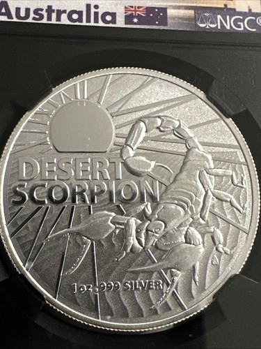 2022 Australia 1 Oz Desert Scorpion NGC MS70 First Release - Picture 2 of 5