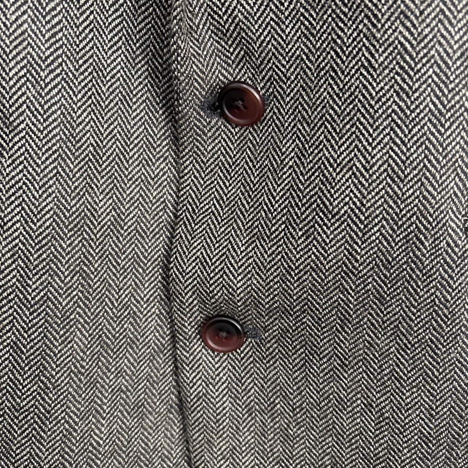 Blazer Abrigo Deportivo Chaps Ralph Lauren Para Hombre Marrón Lana Espiga Canadá 42 L * Foto 4 de 4