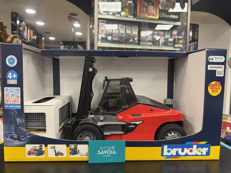 BRUDER  02513 - scala 1:16 - CARRELLO ELEVATORE LINDE HT160S - NUOVO - SIGILLATO - Immagine 2 di 4