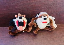Looney Tunes 1994 Tasmanian Devil/Lady Devil Plush Set