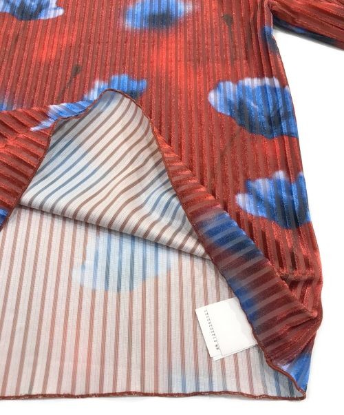 Ameri                    MILA VELOUR CUT TOP Red×… - image 5