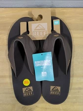 Reef Fanning Men's Flip Flops Sandals Bottle Opener Brown Size 10