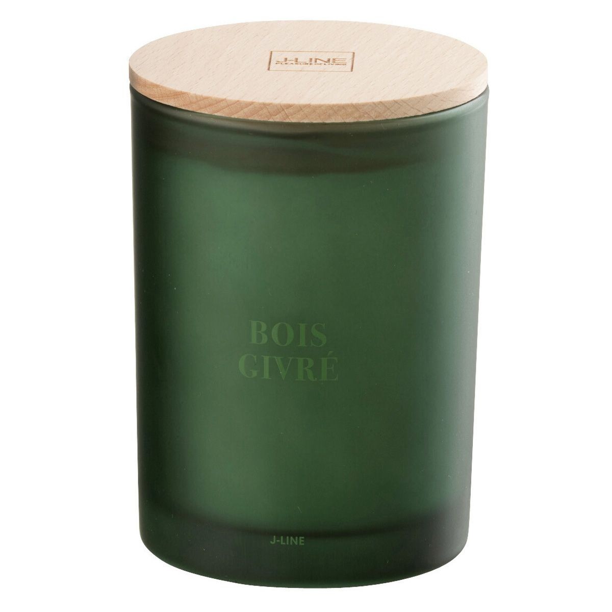 Bougie artisanale Bois Givré 12cm Accords Essentiels en cire naturelle haut de gamme