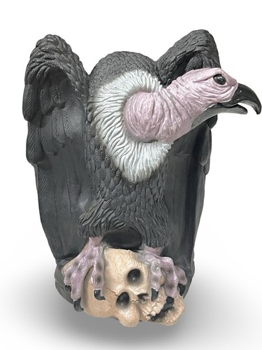 Vintage Halloween Prop Latex Foam Vulture Prop Rare 2000 12” Tall Discontinued