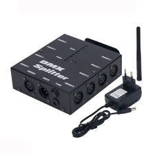 8-Channel DMX Splitter Signal Amplifier Wireless DMX512 for Stage Light Control