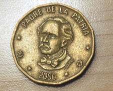 2000 Dominican Republic 1 Peso
