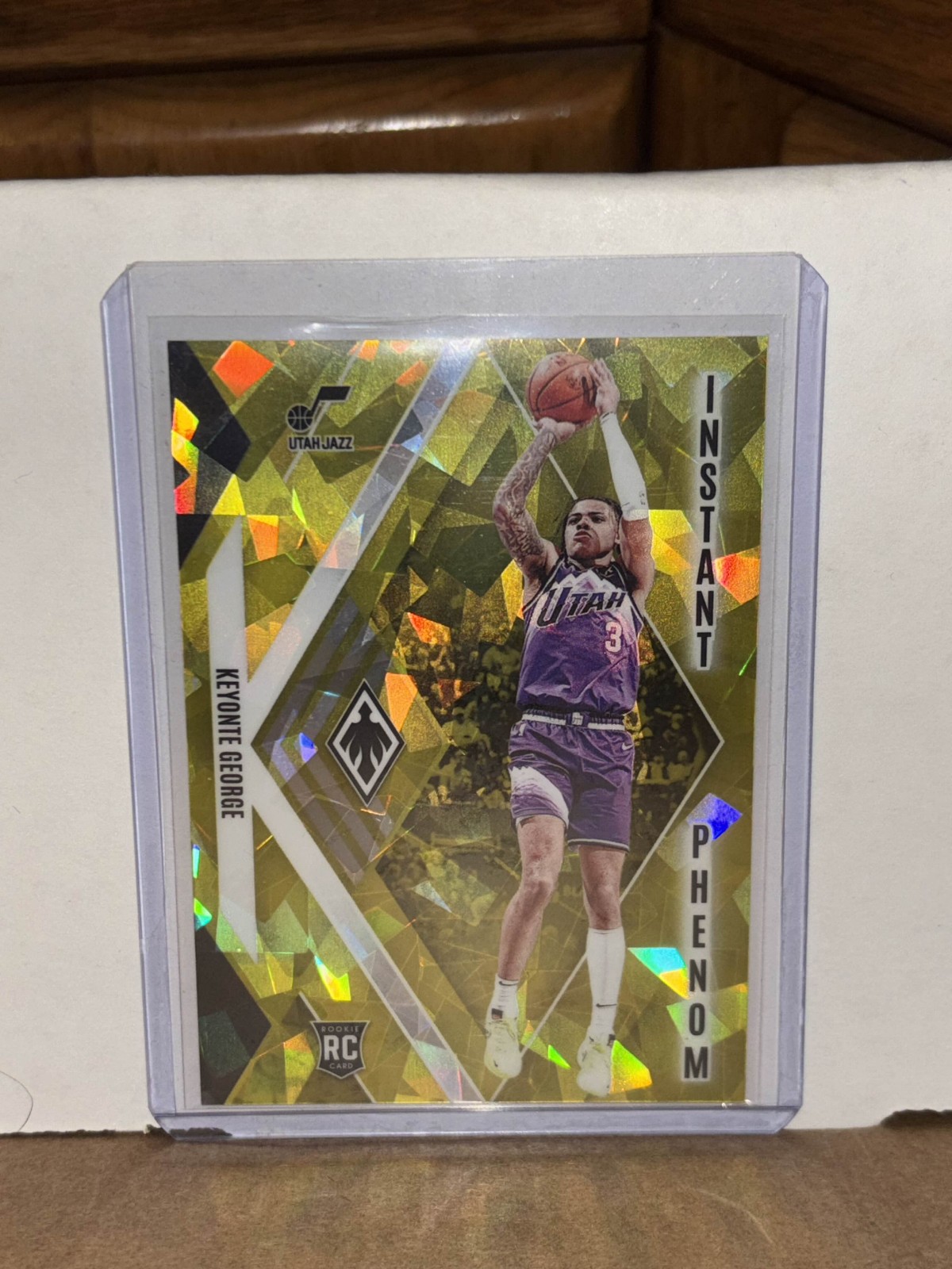 2023-24 Panini Phoenix Keyonte George Instant Phenom Yellow Ice No.5 96/175