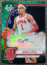 Miro Little 2024-25 Bowman Chrome U #79 Green Reptilian Refractor Auto /75 (AU)