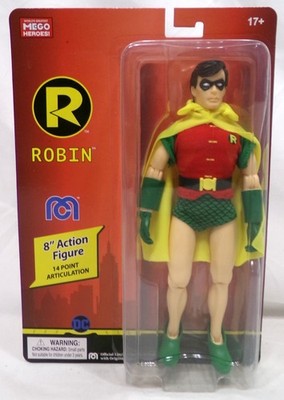 2021 Mego Corp Heroes! DC Comics Robin 8'' Figure New Sealed