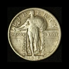 1918 25C Standing Liberty Silver Quarter - Free Shipping USA
