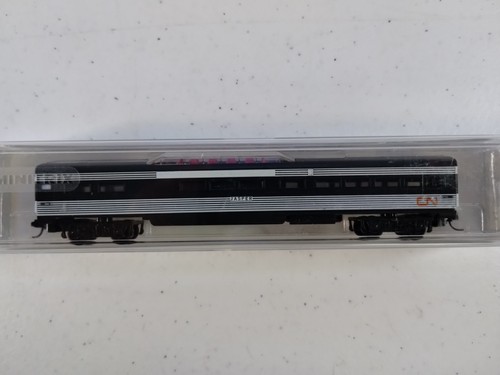 Minitrix 3055 CN Canadian National Railroad Coach vagón de pasajeros jaspe escala N | Condition: New