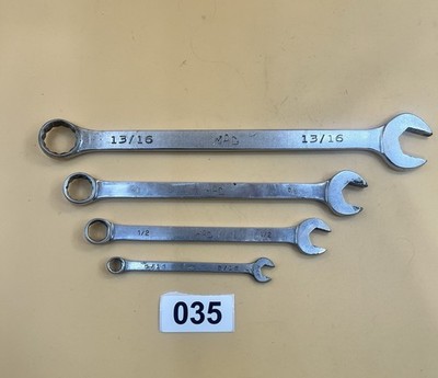 Mac Tools 4pc Combination Wrenches  13/16, 5/8, 1/2, 5/16