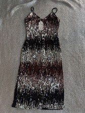 Super Sparkly Sequin Jazz Costume small dress with slit