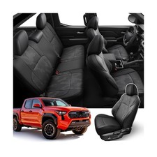 DiffCar Seat Covers for Toyota Tacoma 2026 2025 2024 Double Cab Gas Only ,