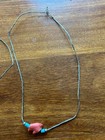 LOT OF 3 Southwest Turquoise Red Coral Necklace on Silver wire.  aLe — photo 5