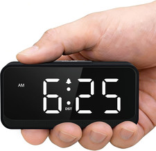 Battery Operated Small Alarm Clock: Compact Cordless Design