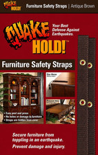 4162 Furniture Strap Kit, Antique Brown, 15 in Nylon Anchors