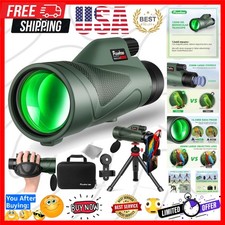 12x60 HD Monocular Telescope for Adults high Powered  Comes with Smartphone ...