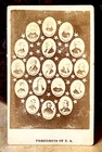 ORIGINAL! POST CIVIL WAR ERA PRESIDENT'S OF THE U.S. 1869 CDV PHOTO ( LINCOLN )