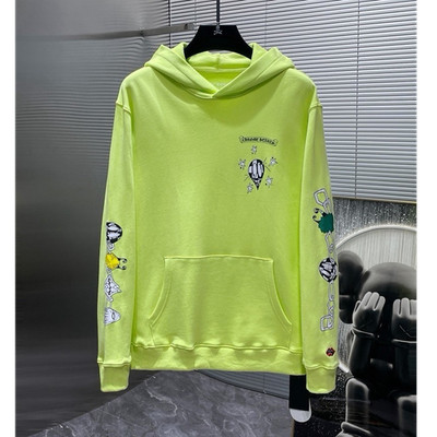 Chrome Hearts Green Graphic Logo Pullover Hoodie Men s L Long Sleeve Hooded