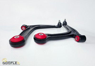 For Fiat Abarth 500 595 695 Front Wishbones Suspension Arms Pair in Poly 2007+