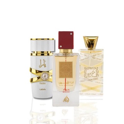 Perfumes Yara Moi, Musk Mood EDP - 100Ml 3.4Oz & Ana Abiyedh Rouge EDP - 60ML...