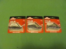 LOT OF 3 BERKLEY 1/4oz. BAMA BREAM SWIM JIGS POWERBAIT SILICONE SKIRTS