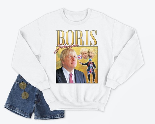 Sudadera Boris Johnson Homenaje Jersey Divertida Años 90 Reino Unido Primer Ministro - Imagen 3 de 4