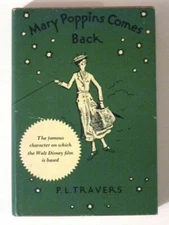 Vintage 1964 MARY POPPINS COMES BACK by P.L. Travers HCDJ! Mary Shepard Artwork!