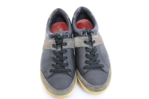 Ecco Mens US 8.5 EUR 42 Street Retro Golf Shoes Spikeless Black Leather Nice!! - Picture 9 of 17