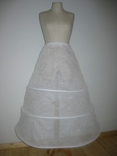 Crinoline with 3 rings tulle petticoat ball gown wedding dress white New