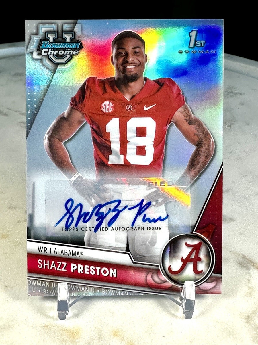 2023 Bowman University Chrome #59 Shazz Preston Refractor