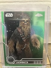2023 Topps Chrome Star Wars Chewbacca Green Refractor /99