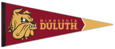 MINNESOTA DULUTH BULLDOGS Official NCAA Team Premium Felt 12x30 PENNANT