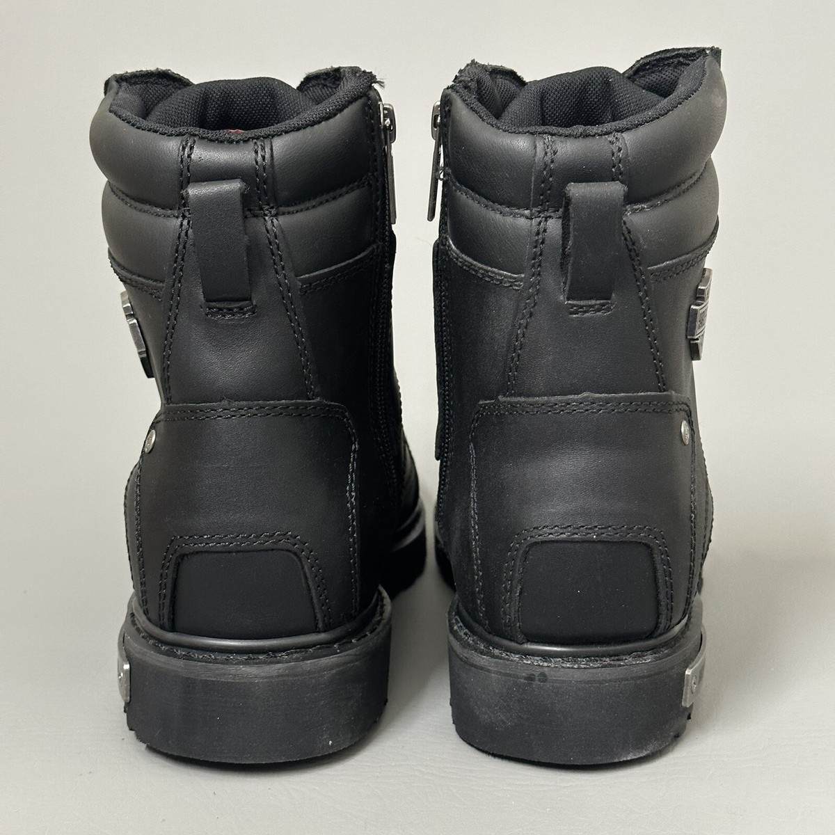 Harley-Davidson Boots Abercorn Sz 11W Leather Biker Motorcycle Side Zipper Black Harley-Davidson Abercorn Leather Men main image 3