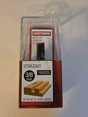 #ad #ad Craftsman 3 8quot; Straight Bit Carbide 1 4quot; Shank Router Bit 964205 $9.00