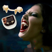 5pcs Retractable Vampire Teeth Halloween Braces Zombie Tiger Teeth Vampire Fangs