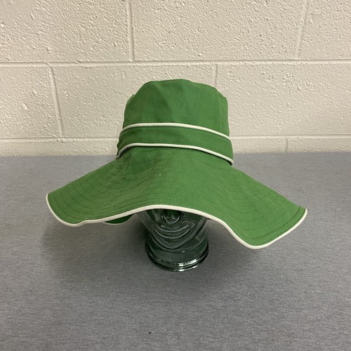 Hat Attack Women's Green Full Brim Bucket Cap