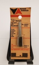 1/2" Straight High Speed Steel Router Bit
