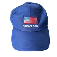 Vineyard Vines Blue U.S. Flag Adjustable Hat
