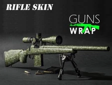 Camo Guns Wrap Skins Premium Vinyl Sticker Matte Rifle Pre-Cut GRASS-11