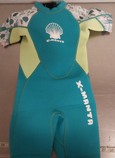 X-Manta Shorty Short Sleeve Wet Suit Blue Yellow MED