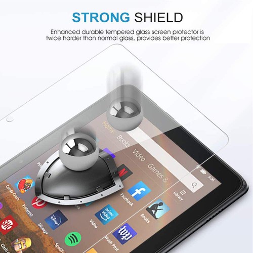 2 Pack Tempered Glass Screen Protector For Amazon Fire HD 8/Plus/8 12th Gen 2024 - Picture 7 of 10