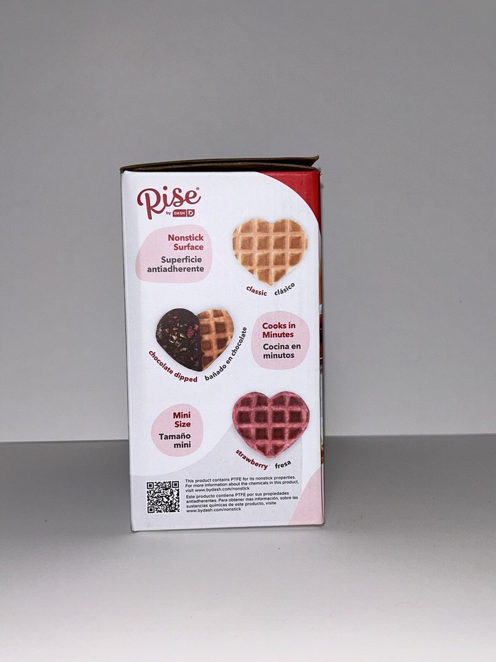 Waffle Maker / Mini Heart Waffle Maker Rise By Dash 840790132112 eBay