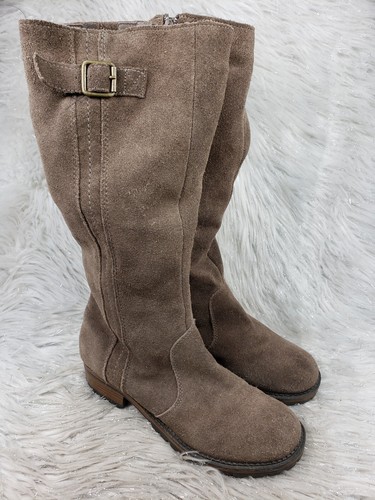 MERONA Brown Suede Leather Boots Size 