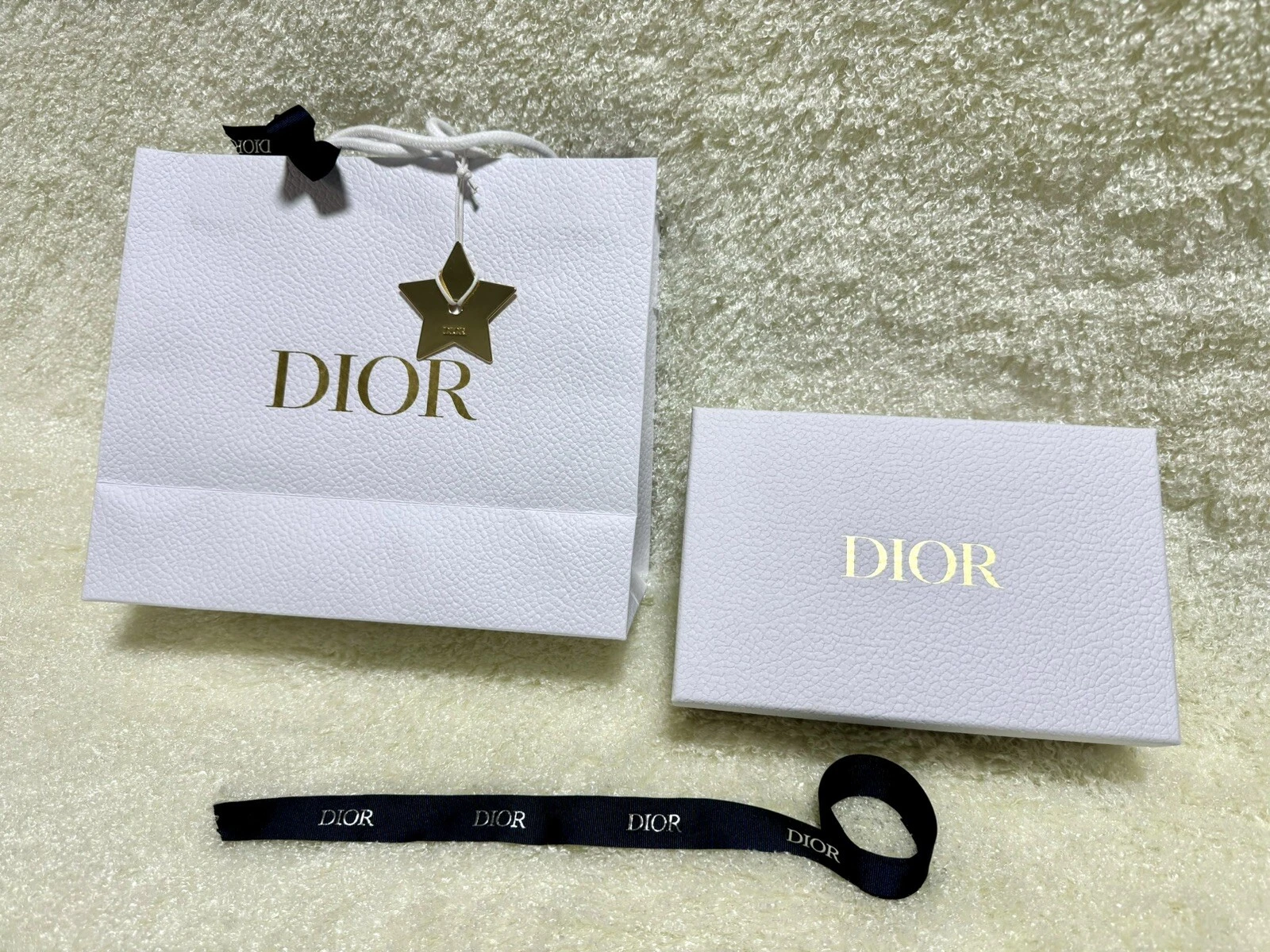 Authentique CHRISTIAN DIOR Boîte Vide Portefeuille Porte Carte Long Portefeuille Ceinture Bijoux